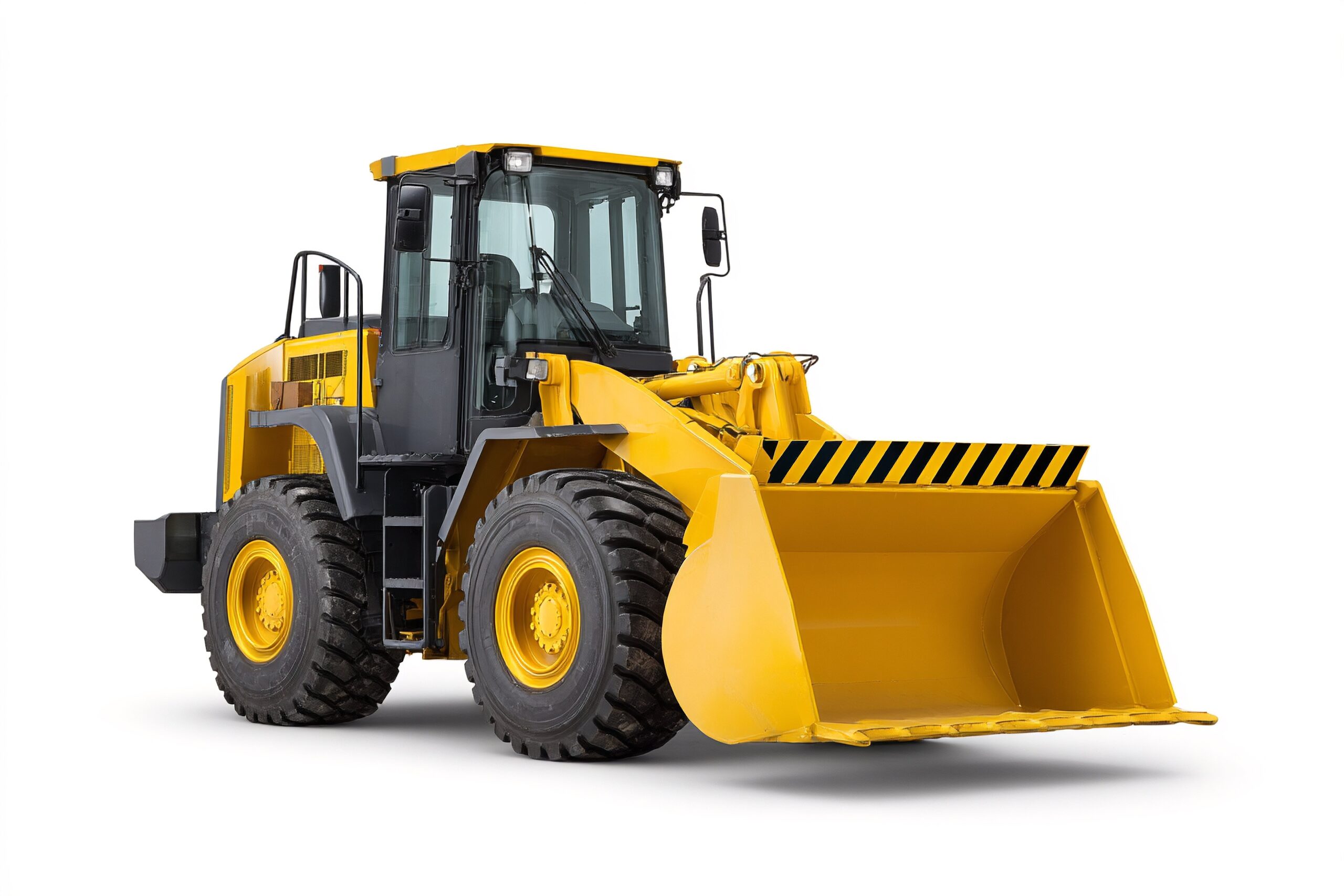 Heavy-Duty Front Loader Ready for Construction  A Yellow Wheel Loader for Industrial Projects Heavy-Duty Front Loader Ready for Construction  A Yellow Wheel Loader for Industrial Projects